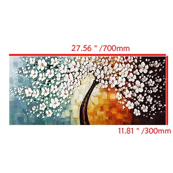 50x115cm Laimingas Medis Abstrakčiai Aliejaus Tapyba, Dekoro Modernios Sienos paveiksl Gėlės Meno Plakatas Drobės Tapybos Gyvenimo Kambario Dekoro