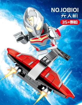 5cm Ultraman Tiga Geed Dyna Zero Rosso 