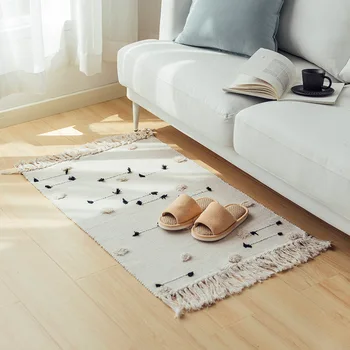 60x90 Skintų gėlių ratas kuoduotoji kutas grindų kilimėlis miegamojo grindų kilimėlis buitiniai vandens absorbcija trinkelėmis kilimai kambarį