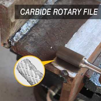 6mm Strypo Metalo Piešimo Frezavimo Cutter Volframo Karbido Pasukimo Burr CNC Graviravimas Tiek Abrazyvinių Deimantų Šlifavimo, Metalo Poliravimas