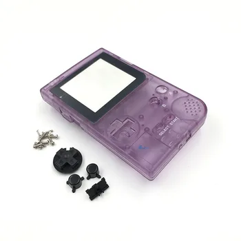 6Sets pilka GBP Shell Atveju su Mygtukų Rinkinys, Visiškai Padengti Būsto Shell Pakeisti Gameboy Pocket Žaidimų Konsolės