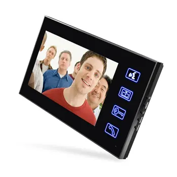 7 colių Spalvotas HD Touch Screen Laidinio RDA Slaptažodį Vaizdo Durų Telefonu Skambinti Su infraraudonųjų SPINDULIŲ Kamera 200M Nuotolinio Valdymo Sistema, Domofonas