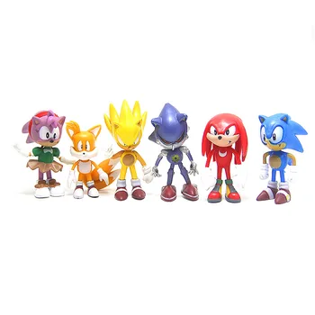 7cm Sonic Duomenys Žaislai veiksmų Skaičius, Žaislų Sonic Amy Uodegos Mephiles Knuckles Sonic žaislas mergaitė berniukas Robotas
