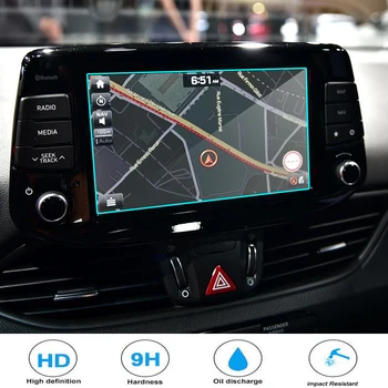 8 colių Automobilių GPS Navigacijos Grūdinto Stiklo Ekranas Plieno Apsauginė Plėvelė Hyundai i30 sedanas 2017 2018 metų