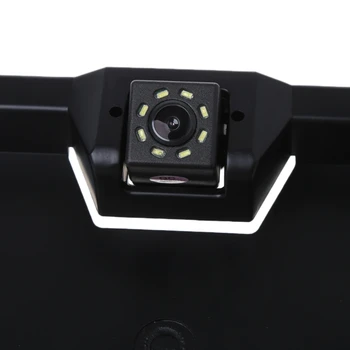 8 LED HD 170 Laipsnių Automobilį Auto Europos Atsarginės automobilio numerio Rėmelio išoriniai Stovėjimo Atvirkštinio vaizdo Kameros Vandeniui atspari Aukštos Kokybės qiang