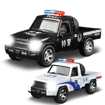 8 Rūšių Legiruotojo Policijos Paėmimas Sunkvežimio Modelis 1:36 Garso ir Šviesos Greitosios pagalbos Diecast ir Transporto priemonės Gimtadienio Dovana Automobilio Žaislas Vaikams Y200