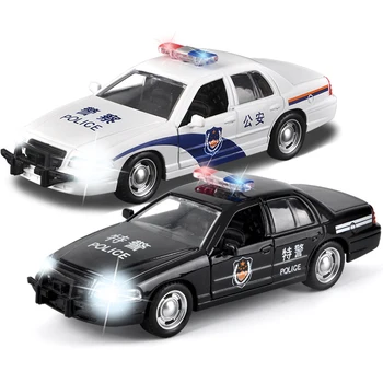 8 Rūšių Legiruotojo Policijos Paėmimas Sunkvežimio Modelis 1:36 Garso ir Šviesos Greitosios pagalbos Diecast ir Transporto priemonės Gimtadienio Dovana Automobilio Žaislas Vaikams Y200