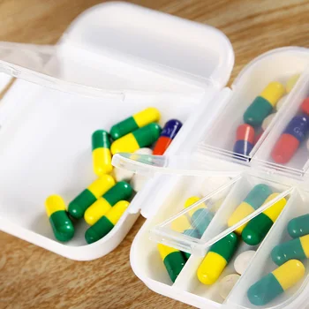 8 Suskirstyti Vaistų Dėžutė Mini Tabletes Organizatorius Atveju Konteineris Tablečių Skaldymo Saugojimo Balionėlis Savaitės Moteriška Skrybėlaitė Pillendoosje