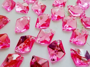 80pcs 21*16mm Siūti cirkonio Rožinis perlas akmenys Akrilo kristalų cosmic formos flatback masės diamond vertus, siuvimo