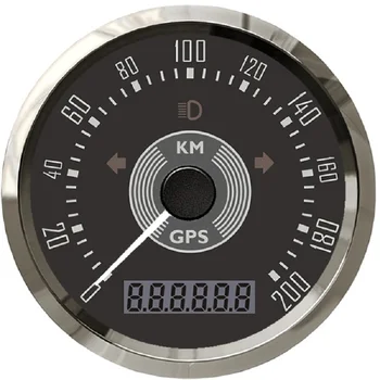 85mm Klasikinio GPS Spidometras iš Viso Rida Reguliuojamas 9-32V su Apšvietimu Auto Automobilis Motociklas