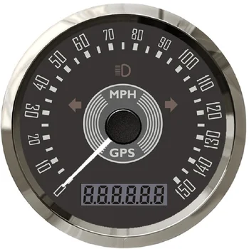 85mm Klasikinio GPS Spidometras iš Viso Rida Reguliuojamas 9-32V su Apšvietimu Auto Automobilis Motociklas