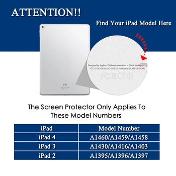 9.7 colių Apsauginis Stiklas Ant iPad 4 3 2 iPad4 iPad3 iPad2 i Pad Grūdintas Stiklas Screen Protector A1460 A1430 A1416 A1395 Filmas