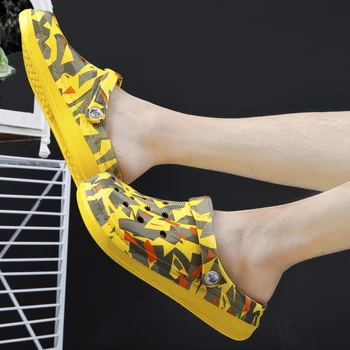 9 Spalvų Moterų Sandalai Unisex Lauko Porą Skylių Batus Šviesos Kietas Flip Flop Puikus Moteriški Batai Platformos Basutės 2020 M.