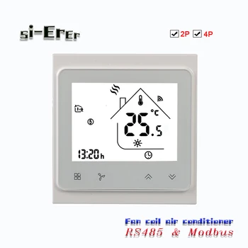 95-240VAC,24VAC Smart šilumos kietas temp termostatas su Modbus& RS485 RTU ryšio 2p/4p