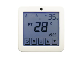 9C Touch Screen Elektros Šildymo Termostatas AC220V Savaitės Programable Termostatas Skirtas Grindų Šildymo