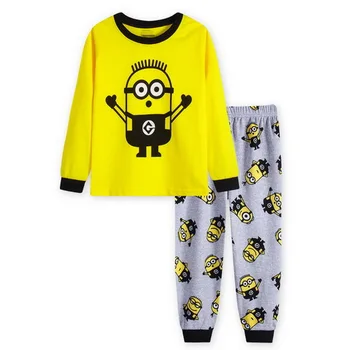 A%A-158 Speciali kaina naujo dizaino medvilnės, aukštos kokybės berniukų pižama pyjama vaikai mergina gėlių pižama kūdikių drabužių rinkinys