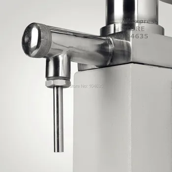 A03 Atnaujintas Didelio Tikslumo mažas butelis su rankena veikti nerūdijančio plieno Rankinė pasta skysta kosmetikos pripildymo mašina, 5-50ml