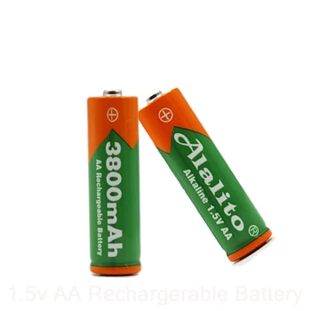 AA Baterija 3800mah 1,5 V Šarminės AA įkraunamos baterijos Nuotolinio Valdymo Žaislas lightHigh talpa Batery