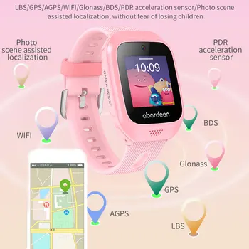 Abardeen N200 Smart žiūrėti vaikai GPS tracker WiFi SOS IP67 atsparus Vandeniui Kameros kūdikių žiūrėti girl & berniukas vaikai smartwatch 2G SIM