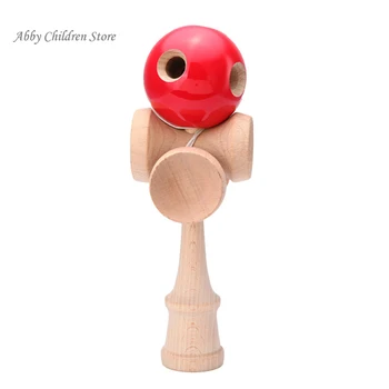 Abbyfrank 5 tvirtinimo taškai 5 Puodelio Mediniai Kendama Tradicinis Žaislas Kamuolys Žaidimas PU Dažų Buko Kendama Žongliravimo Kamuolį Dovana Vaikams Suaugusiųjų