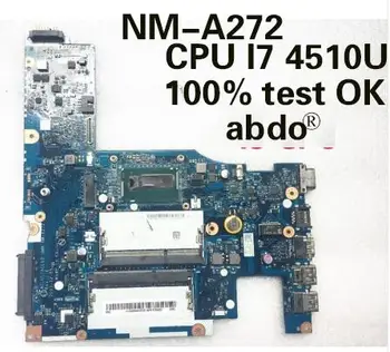 Abdo ACLU1/ACLU2 UMA NM-A272 Lenovo G50-70 Z50-70 nešiojamojo kompiuterio motininė plokštė PROCESORIUS i7 4510U/4500u DDR3 bandymo darbai
