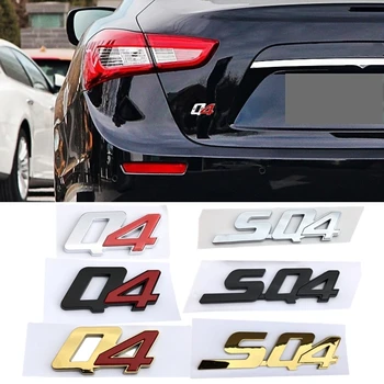 ABS Automobilių Lipdukai Kamieno Ženklelis Q4 SQ4 Logotipą, Lipdukai Maserati Gran Turismo Ghibli Quattroporte Coupe GT Gransport Coupe Levante