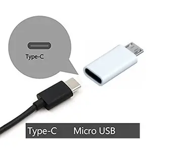 Adaptador USB tipo C 3.1 hembra Micro USB mačo Blanco