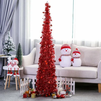 ADOREHOUSE Nuimamas Kalėdų Eglučių Kūrybos PET Naujųjų Metų Medis Didelė Šalis Apdailos Medžiai, Kalėdinės Dekoracijos namams