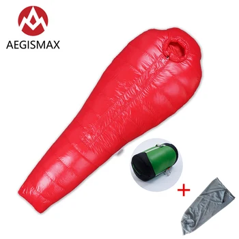 AEGISMAX AEGIS-A1300 Serijos Lauko Kempingas Super Žąsų Žemyn Tirštėti Išlaikyti Šiltas Visiškai Apsuptas Mumija miegmaišį