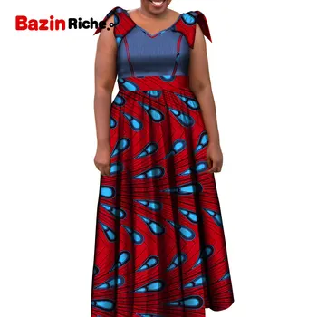 Afrikos Suknelės Moterims 2021 Ankara Ilgis Plius Dydis Tradicinių Afrikos Drabužių Rankovių Kamuolys Suknelė Ilgai Lady Suknelė WY5528
