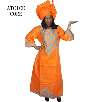 Afrikos suknelės moterims tradicija kurti naujų afrikos heidi bazin riche siuvinėjimo dizaino suknelė