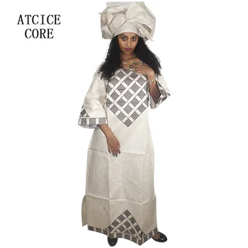 Afrikos suknelės moterims tradicija kurti naujų afrikos heidi bazin riche siuvinėjimo dizaino suknelė