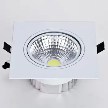Aikštėje Pritemdomi Įleidžiamas LED Šviestuvai 9W 7W 12W 15W LED Lubų šviestuvas AC85-265V Apšvietimas LED skydelis, šviesos, Patalpų apšvietimas