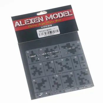 Alexen Modelis AJ0013 1/35 Masto Šiuolaikinės AFV Digital Camo Stenciling Šablonai Vidutinio Modelis