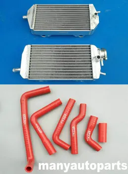 Aliuminio radiatorius su raudona žarna Dujų Dujų MX/SM/EB 125/200/250/300 2007-2013 m. 08 09 10 11 2012