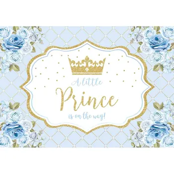 Allenjoy Bendrystės Fonas Mažai Princesė, Princas Gėlės Rausvos 1-asis Gimtadienis, Baby Shower Photophone Fone Photozone