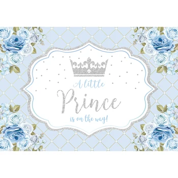 Allenjoy Bendrystės Fonas Mažai Princesė, Princas Gėlės Rausvos 1-asis Gimtadienis, Baby Shower Photophone Fone Photozone
