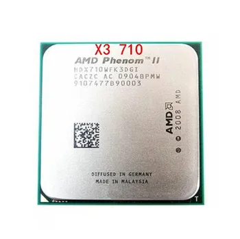 AMD Phenom II X3 710 - HDX710WFK3DGI Tris Pagrindinius AM3 938 CPU veikia Desktop Procesorius