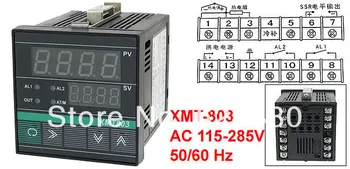 Anglų kalbos Mokymas XMT-803 AC 110V, 220V 115-285V SSR Išėjimo PV SV LCD Ekranas Signalizacijos PID Skaitmeninis Temperatūros Reguliatorius Matuoklis