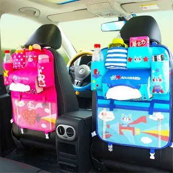 Animacinių Filmų Automobilio Organizatorius Auto Sėdynės Saugojimo Krepšys Automobilio Puodelio Laikiklį Kūdikiui Vaikas Kabo Maišelis Automobilių Audinių Saugojimo Tablet Laikiklio Tvirtinimas Valymas