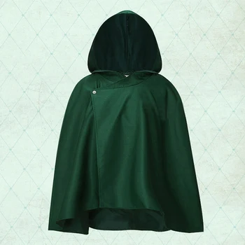 Anime Ataka Titan Green Giant Cosplay Kostiumų Apsiaustu Žaliojo Hoodie Shingeki No Kyojin Apklausa Korpusas Drabužius C19170AD