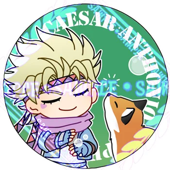 Anime JoJo ' s Bizarre Adventure Kakyouin Noriaki Ženklelis Mygtuką Sagės Smeigtukai medalis Surinkimo Ženklelis Dekoro Gimtadienio Dovanos Cosplay