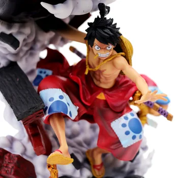 Anime One Piece Žemės Wano Šalies Beždžionė D Luffy Pavara 3 PVC Veiksmų Skaičius, Surinkimo Modelis Žaislai