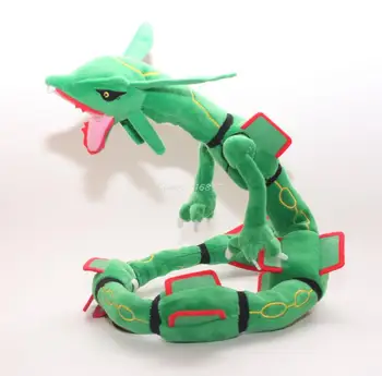 Anime Rayquaza Dragon Pliušiniai Žaislai 80cm Dydis Brinquedos