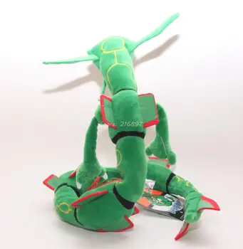 Anime Rayquaza Dragon Pliušiniai Žaislai 80cm Dydis Brinquedos