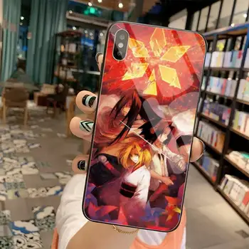Anime Shaman King black Telefono dėklas Korpuso Grūdintas Stiklas iPhone 11 Pro XR XS MAX 8 X 7 6S 6 Plus SE 2020 atveju