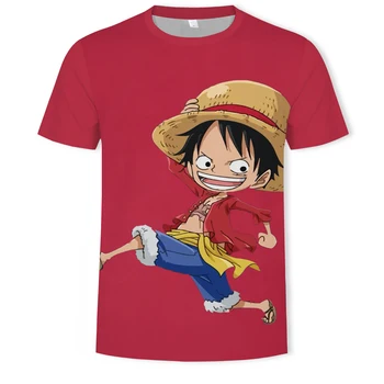 Anime vyrų drabužiai Nauji Mados Japonų Anime One Piece 3d print T shirt vyrai Luffy vyrai laisvi atsitiktinis O-kaklo summer tee marškinėliai homme