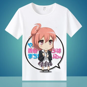 Anime Yahari ore no seishun love kome wa machigatteiru T-shirt Cosplay Yukino Yukinoshita Marškinėliai GamePolyester Vyrų Tees
