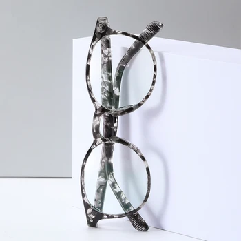 Anti-mėlyna akinius TR90 apvalus rėmo retro plokščio veidrodžio unisex optinis trumparegystė akinius rėmo AE0940