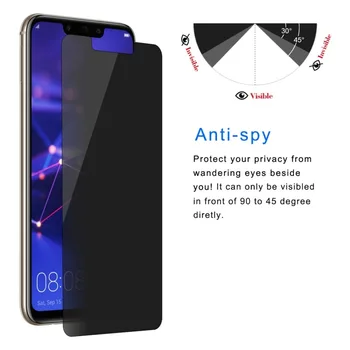 Anti Spy Black Screen Protector For Huawei Mate20 20X 20Lite Privatumo Grūdintas Stiklas Mate 20 Lite Mate 20 Pro Apsauginės Plėvelės